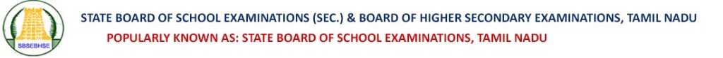 State Board of School Examinations (Sec.) & Board of Higher Secondary Examinations, Tamil Nadu